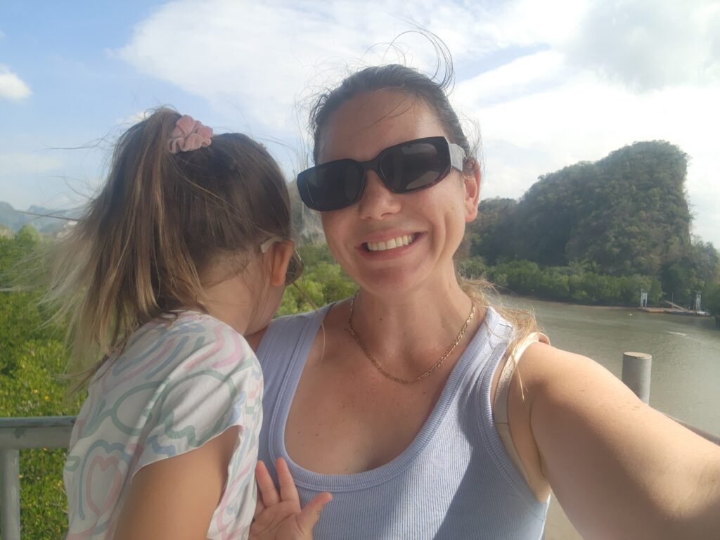 Renee and Kaia living overseas in Thailand