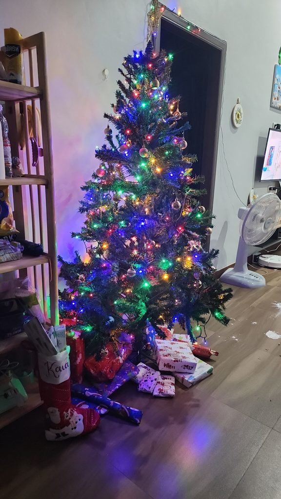 oversize christmas tree in our villa in thailand
